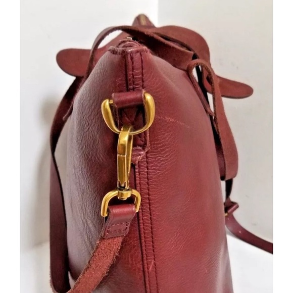 Madewell Zip Top Transport Satchel in Cabernet - Picture 4 of 13